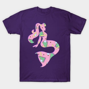 Rad 90s Pattern Mermaid T-Shirt